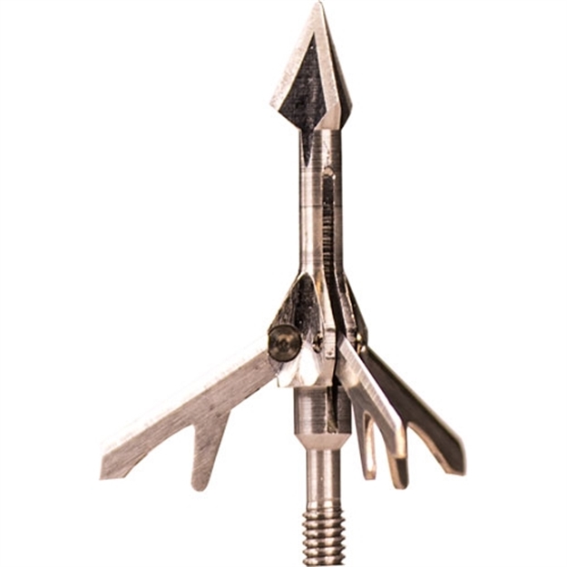 Picture of Wac'em Broadhead 3-Blade Ss100 Grain Expandable 1.5" Cut 4Pk!
