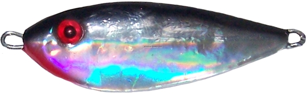 Picture of Wahoo Jig N Shad Fishing Spoon, 3/4 Oz, SZ 2 Hook, 3D Eyes, Natural Shad, 1/Card
