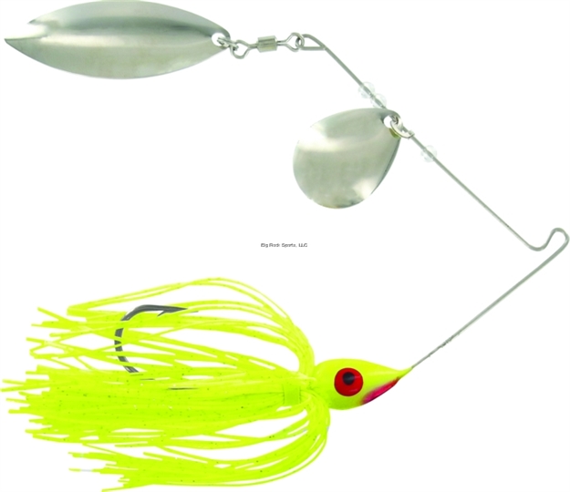 Picture of Wahoo Promo Spinnerbait, 1/4 Oz, 4/0 Hook, Chartreuse, Bulk, Colorado/Willow