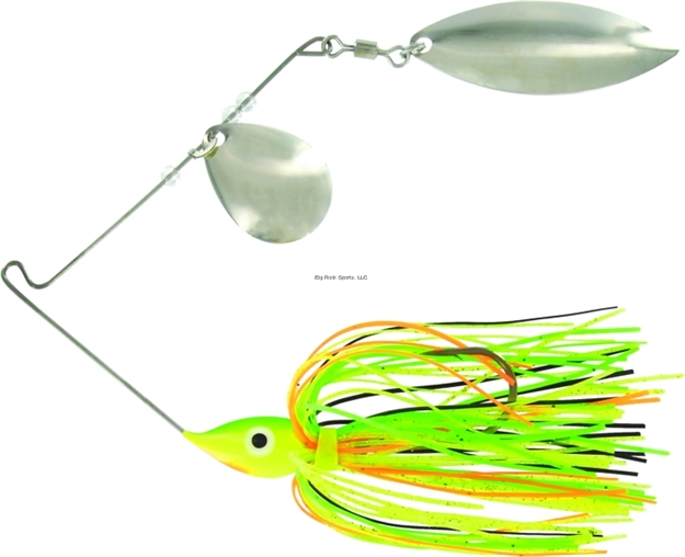 Picture of Wahoo Promo Spinnerbait, 1/4 Oz, 4/0 Hook, Firetiger, Bulk, Colorado/Willow