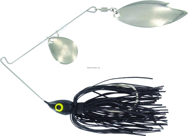 Picture of Wahoo Promo Spinnerbait, 3/8 Oz, 4/0 Hook, Black, Bulk, Colorado/Willow