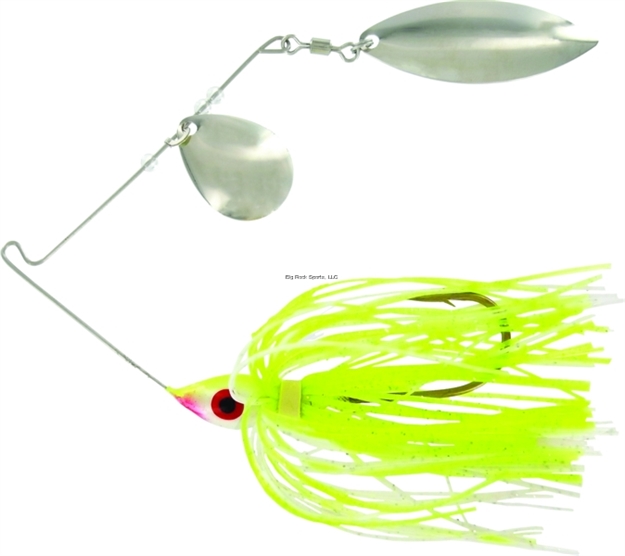 Picture of Wahoo Promo Spinnerbait, 3/8 Oz, 4/0 Hook, Chartreuse Shad, Bulk, Colorado/Willow