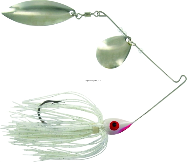 Picture of Wahoo Promo Spinnerbait, 3/8 Oz, 4/0 Hook, White, Bulk, Colorado/Willow
