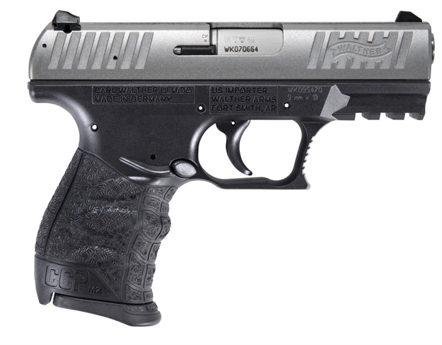 Picture of  Walther Arms 5082501 Ccp M2 380 Acp 8+1 3.54" Stainless Steel Barrel, Serrated Stainless Steel Slide, Black Polymer Frame W/Picatinny Rail, Black Finger Grooved Grip, Firing Pin/Manual Safety 723364212741