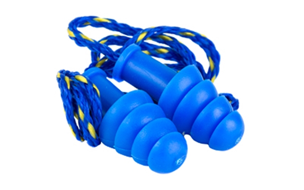 Picture of  Walker's Gwptprcordbl Corded Foam Ear Plugs Foam 27 DB IN The Ear Blue Adult