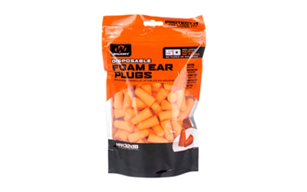 Picture of  Walker's Gwpfp50bag Foam Ear Plugs  Foam 32 DB IN The Ear Orange Adult 50 Pair