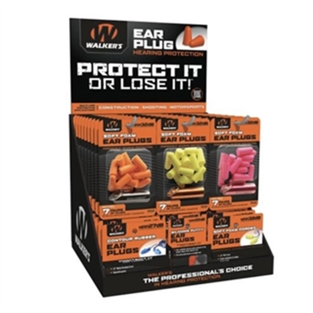 Picture of Walker's Ear Plug Display 58Pc GWPPLUGDIS
