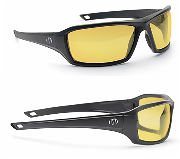 Picture of Walkers Game Ear Ikon Shooting Glasses, Ansiz87.1/Mil Spec:Mceps Gl-Pd 10-12, Amber Lens, Matte Blk, Clam Pack GWP-IKNFF2-AMB