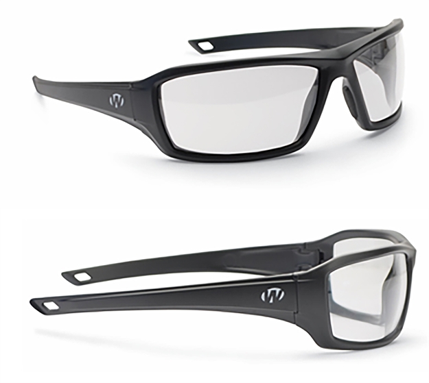 Picture of Walkers Game Ear Ikon Shooting Glasses, Ansiz87.1/Mil Spec:Mceps Gl-Pd 10-12,Clear Lens, Matte Blk, Clam Pack GWP-IKNFF2-CLR