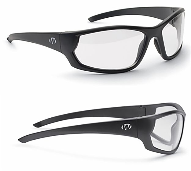 Picture of Walkers Game Ear Ikon Shooting Glasses, Ansiz87.1/Mil Spec:Mceps Gl-Pd 10-12,Case &Cleanig Cloth, Clear Lens, Matte Blk GWP-IKNFF4-CLR 888151029589