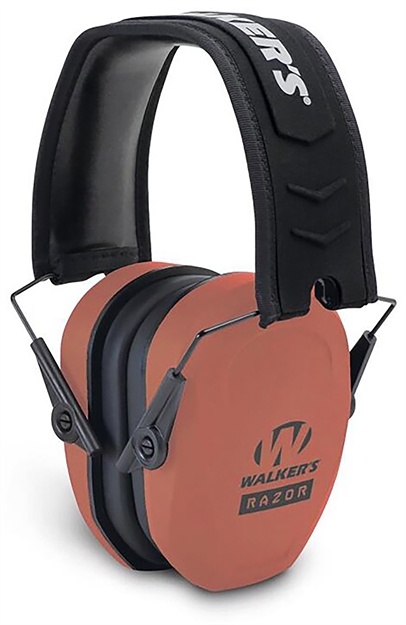 Picture of Walker's Gwprsmpascor Razor Slim Passive Muff 27 DB Over The Head Coral/Black Polymer GWP-RSMPAS-COR 888151029923