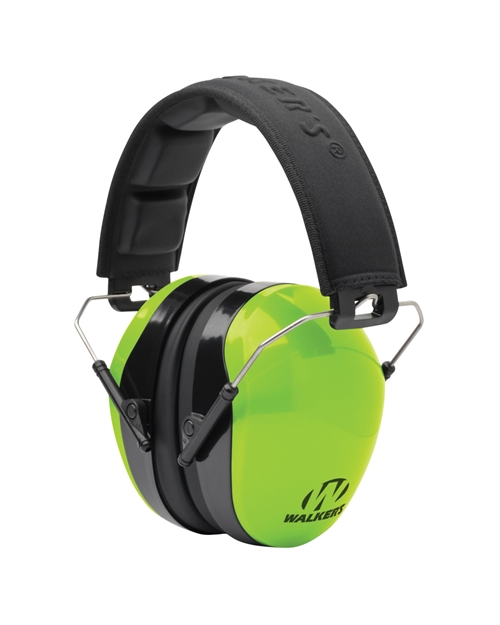 Picture of Walkers Gwp-Sf-Dcpm-Hvg Passive Advanced Protection Polymer 26 DB Over The Head Hi-Vis Lime Ear Cups W/Black Band