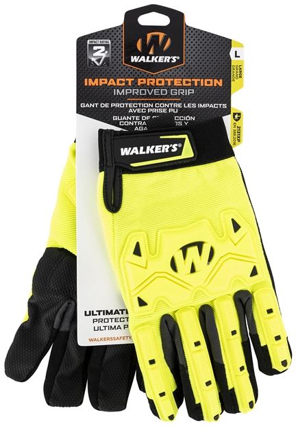 Picture of Walker's Gwpsfhvffpuil2sm Cold Weather Impact Protection Black/Yellow Synthetic Leather Small GWP-SF-HVFFPUIL2-SM 888151023242