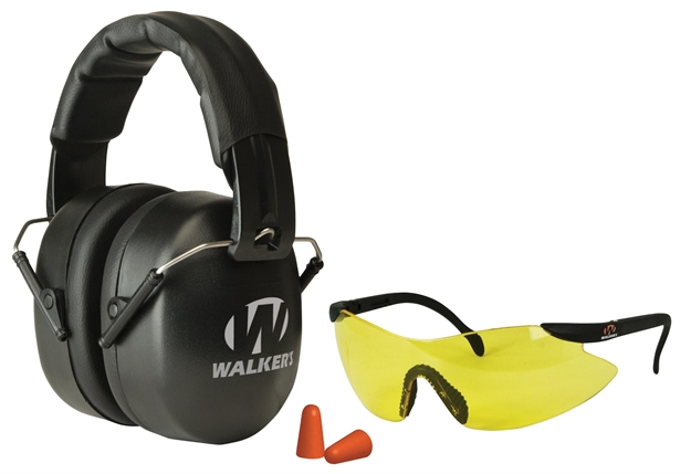Picture of  Walker's Gwpfm3gfp Ext Range Shooting Muff Combo Kit Includes Foam Ear Plugs, 31 DB Over The Head Shooting Muff, Sport Glasses W/Polycarbonate Lens 888151000311