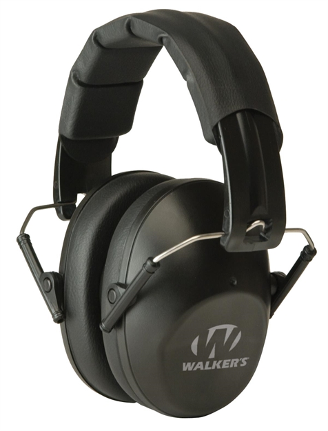 Picture of  Walker's Gwpfpm1 Pro Low Profile Folding Passive Muff 22 DB Over The Head Black Polymer