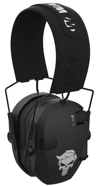 Picture of  Walker's Gwprsemt24pun Razor Merica Muffs Punisher Polymer Over The Head Black