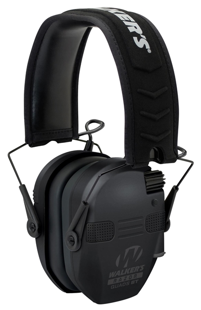 Picture of Walker's Razor Slim Electronic Quad Muff W/Bluetooth, Nrr22+Db, Low Profile, Black GWP-RSEQM-BT