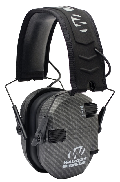 Picture of  Walker's Gwprsemcarb Razor Slim Electronic Muff 23 DB Over The Head Carbon Gray/Black Polymer 888151018514