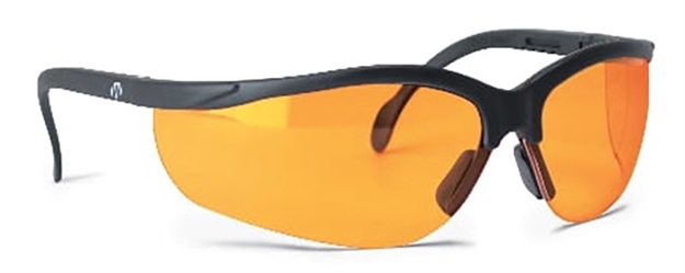 Picture of Walker's Gwpamblsg Sport Glasses  Adult Amber Lens Polycarbonate Black Frame GWP-AMBLSG