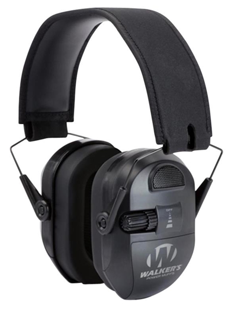 Picture of Walker's Ultimate Power Muff, Two HI Gain Omni Directional Mics, 9X Enhancement, Nrr 26 Db, Ind Aft Controls. Black GWP-XPMB