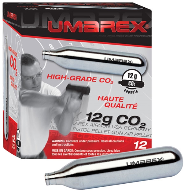 Picture of  Umarex 2252533 Co2 Cartridge Cylinders 12Gram 12/Box 723364525339