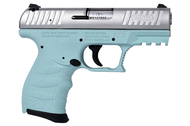 Picture of Walther Arms Ccp M2 9Mm 3.54 Angel Blue Stainless 8Rd