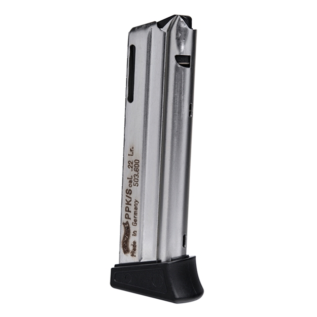 Picture of Walther Arms Magazine Ppk/S 22Lr 10Rd Nickel Plated Steel 503600