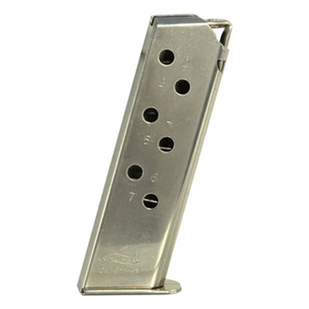 Picture of Walther Arms Ppk/S Magazine .380 Acp 07 Rounds Standard Nickel 2246011 723364203282