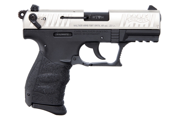 Picture of Walther Arms P22q Semi-Auto Pistol, 22 Lr, Nickel, 10+1 Rnd 5120725