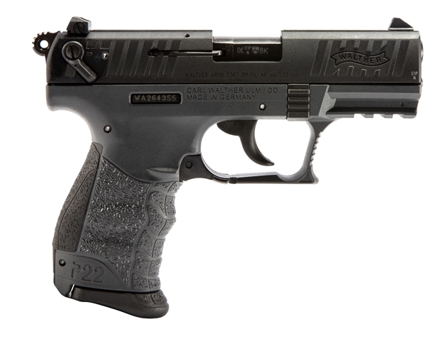 Picture of Walther Arms P22q Semi Auto Rimfire Pistol, 22 Lr, 3.42" Bbl, Tungsten Gray Frame, 2-10 RD 5120765