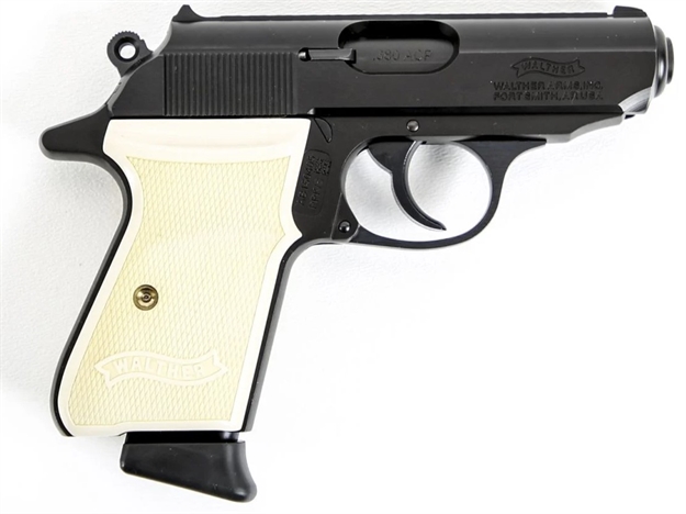 Picture of Walther Arms Ppk/S 380Acp 3.35" Blk W/White Grip 7Rd 4796015