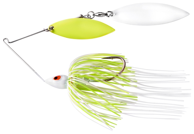 Picture of War Eagle 1/2 Double Willow Painted Head White Chartreuse