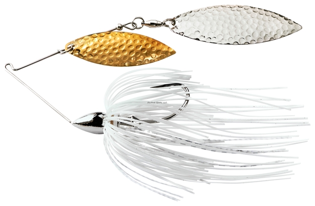 Picture of War Eagle Double Willow Nickel Frame Spinnerbait 3/8Oz White Silver WE38NW01S