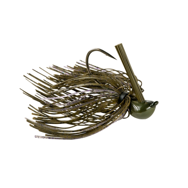 Picture of War Eagle Jiu Jigsu, 2", 5/8 Oz, 4/0 Hook, Green Pumkin Purple WE58JJ119