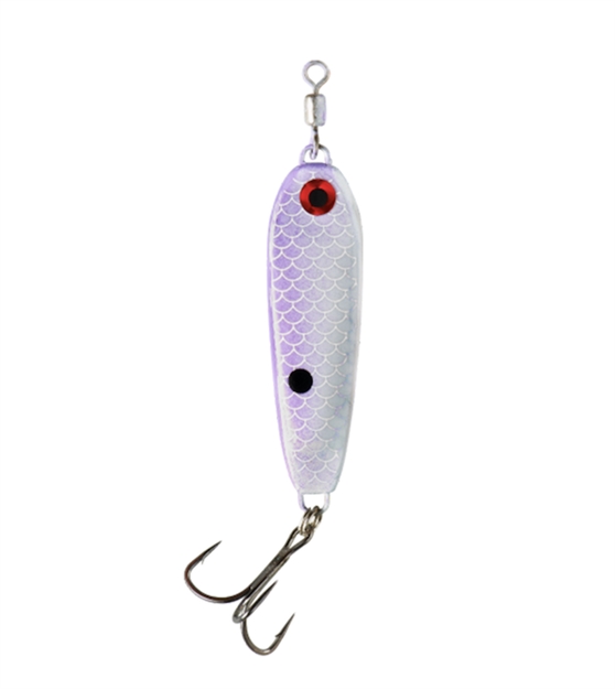 Picture of War Eagle Spinner Baits Eagle Jiggin Spoon Purple Shad WE12JS329
