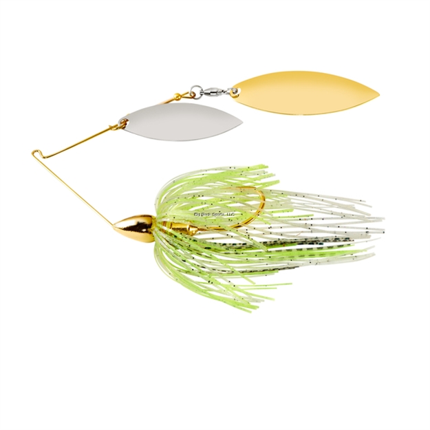 Picture of War Eagle Spinner Baits Double Willow Gold Frame Spinnerbait 3/8Oz Spot Remover WE38GW09