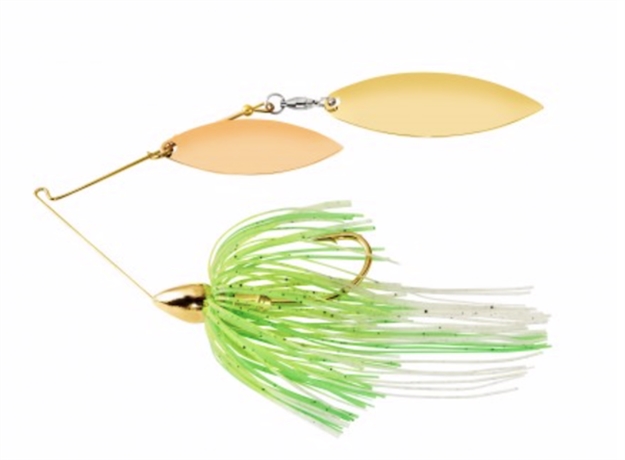 Picture of War Eagle Spinner Baits Gld Dbl Wil Spinrbt Wht Lime Cht WE12GW40