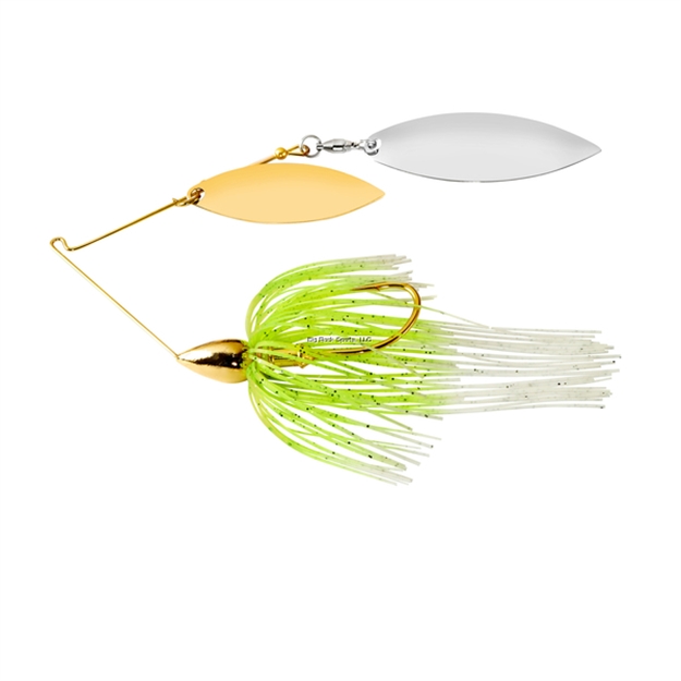 Picture of War Eagle Spinner Baits Gold Dbl Wil Spinnerbait Wht Cht We38gw02