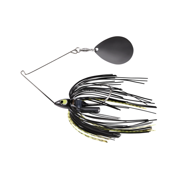 Picture of War Eagle Spinner Baits Night Time Single Colorado Painted Head Spinnerbait 1/2Oz Black Nickel Black Chartreuse WE12PSBN37 657139309056