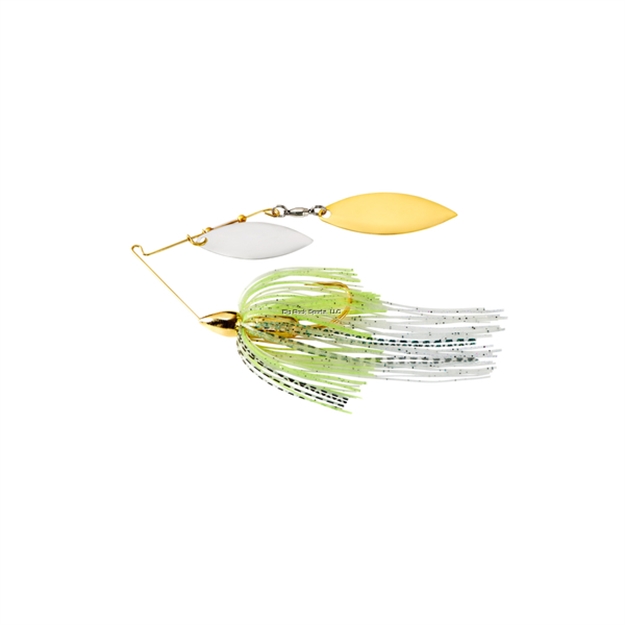 Picture of War Eagle Spinner Baits Screamin Eagle Double Willow Gold Frame Spinnerbait 1/2Oz Spot Remover WE12SEGW09