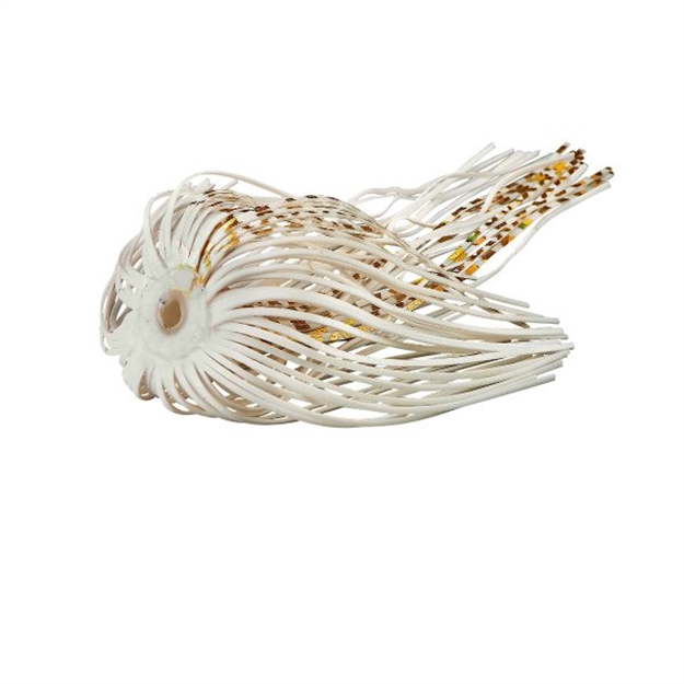 Picture of War Eagle Spinner Baits Skirt Replacement White Gold WESK01G 657139788011