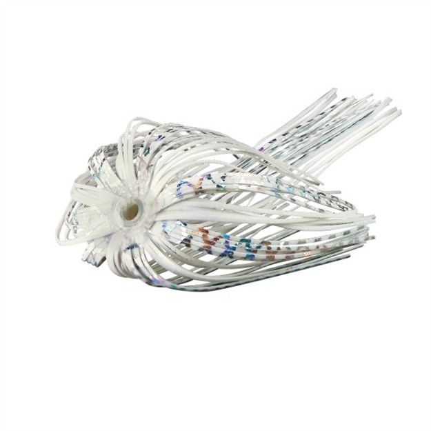 Picture of War Eagle Spinner Baits Skirt Replacement White Silver WESK01S