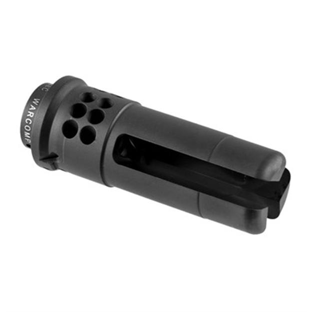 Picture of Warcomp Flash Hider 22 Cal 1/2-28 Stainless Steel Black