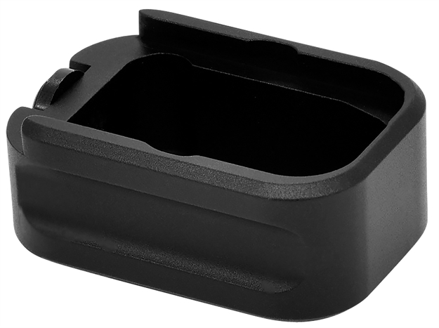 Picture of Warne 3126 Magazine Extension  Made OF 6061-T6 Aluminum With Hardcoat Anodized Black Finish For Glock 19, 23 Magazines (Adds 5Rds 9Mm Luger, 4Rds 40 S&W) MEG19-5/4BLK 656813107780