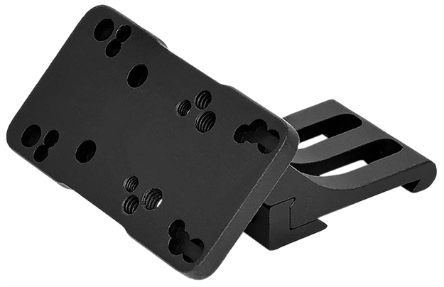 Picture of  Warne 6110Ml Red Dot Riser 45 Degree Offset Reflex Black Anodized Aluminum Fits Doctor/Sig Romeo3/Vortex Viper/Holosun, Left Hand