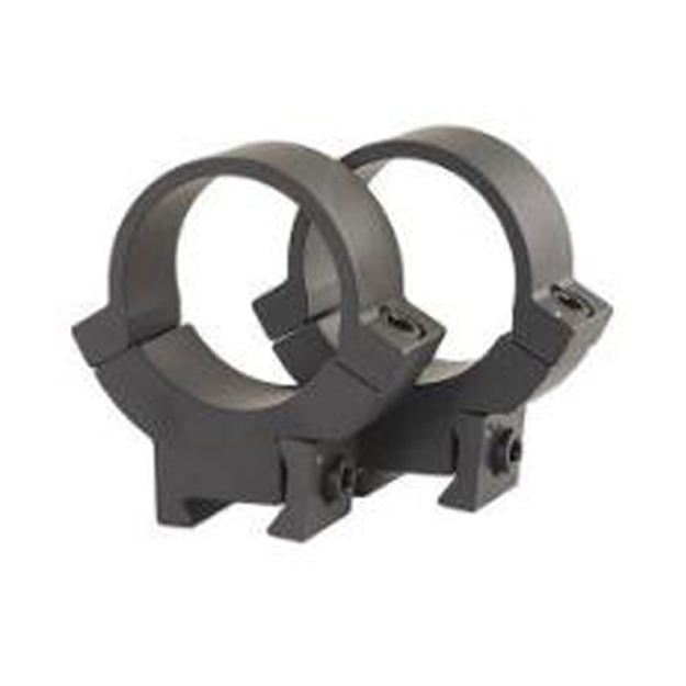 Picture of  Warne 722M Rimfire 70/30 Horizontal Split Matte Black Steel 1" Tube High 3/8"/11Mm Dovetail 0 Moa 656813001248