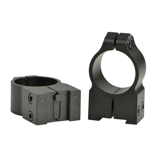 Picture of  Warne 2Tm Maxima Scope Rings Matte Black Steel 1" Tube High Vertical Split Dovetail, 0 Moa Fits Tikka 3Tx/3T/695 656813001118