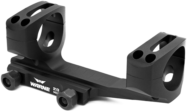 Picture of  Warne Lrskel30tw Skeletonized Scope Mount/Ring Combo Extended Black Anodized 30Mm Tube Msr Ultra High Rings 20 Moa 656813106004