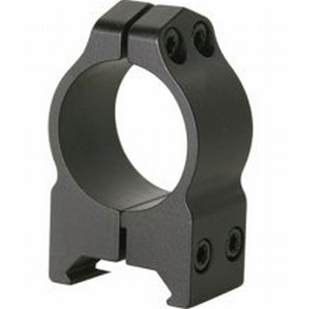 Picture of  Warne 1B1m Maxima  Matte Black Steel 1" Tube Medium Vertical Split Dovetail, 0 Moa Fits CZ 527