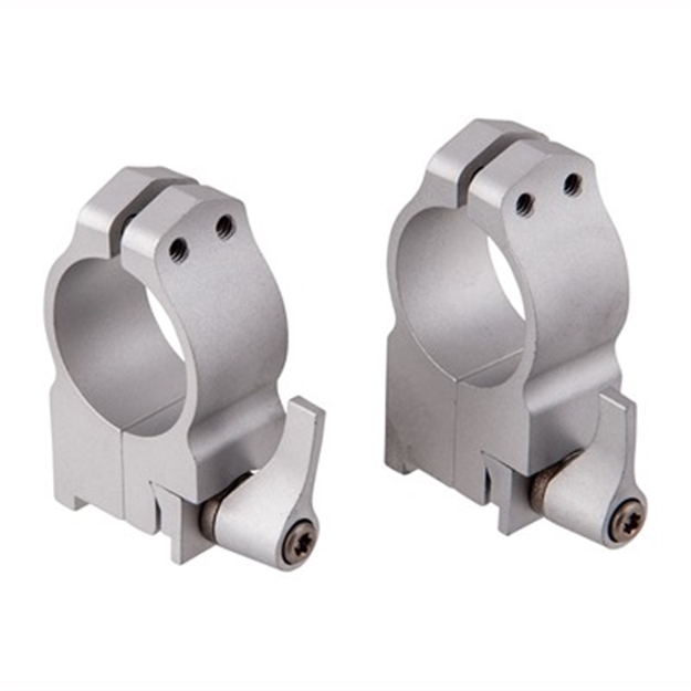 Picture of Warne QD Grl Ruger M77 & Hawkeye Rings 1   Medium Silver